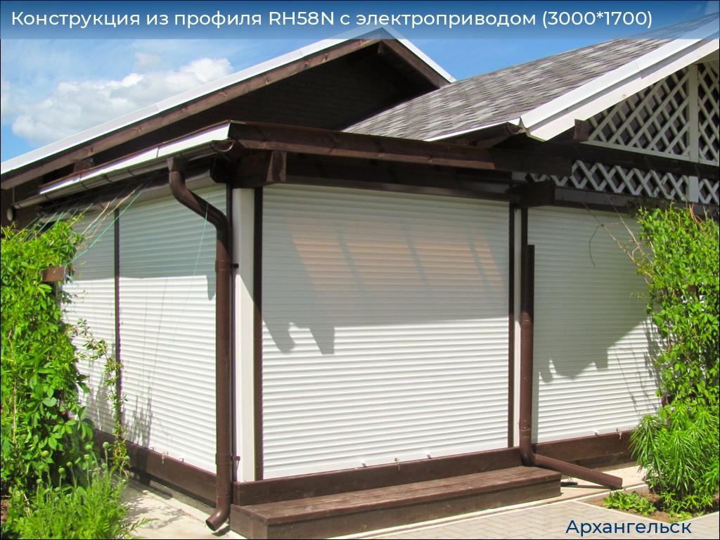 Конструкция из профиля RH58N с электроприводом (3000*1700), arhangelsk.doorhan.ru
