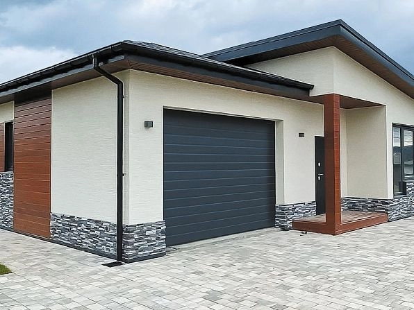 Cекционные ворота 3400х2750 мм антрацитовые DoorHan RSD02, arhangelsk.doorhan.ru